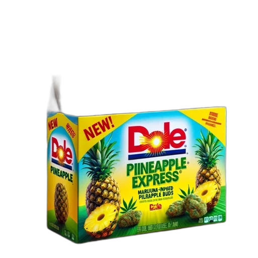 dole, pineapple, express, featuring transparent PNG cut-out