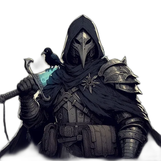 mask, weapon, staff, sword transparent PNG cut-out