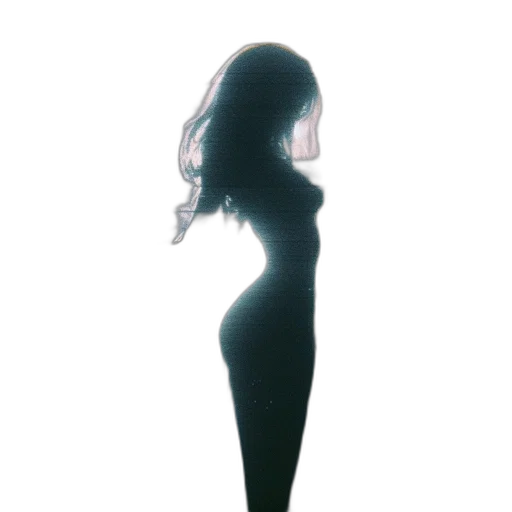 dress, hair, staff, creature transparent PNG cut-out