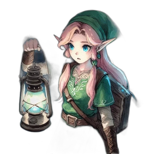 staff, bottle, dress, weapon transparent PNG cut-out