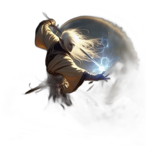dragon, sword, staff, weapon transparent PNG cut-out