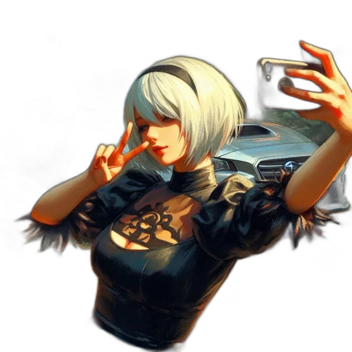 jacket, car, robot, face transparent PNG cut-out