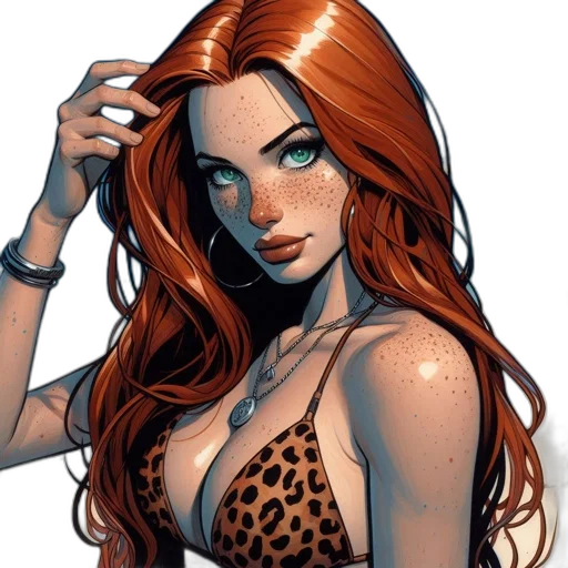 comic book art, fantasy art, concept art, cartoon transparent PNG cut-out