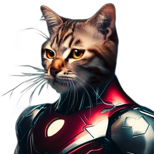 animal, comic book art, concept art, photorealistic transparent PNG cut-out