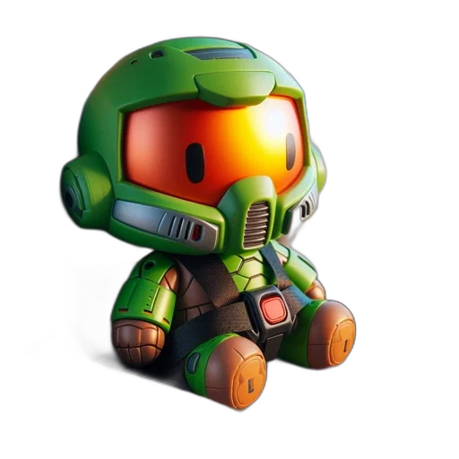 robot, 3d render, concept art, pixel art transparent PNG cut-out