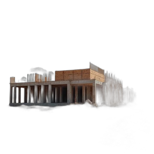 building, furniture, concept art, 3d render transparent PNG cut-out