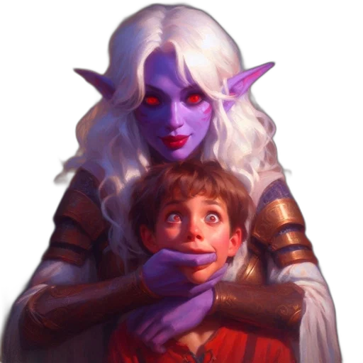 face, fantasy art, concept art, pixel art transparent PNG cut-out