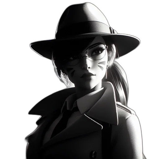 hat, jacket, face, staff transparent PNG cut-out