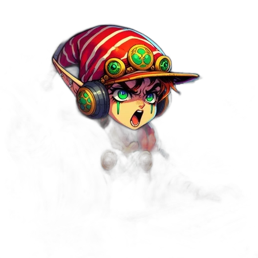 hat, mask, staff, weapon transparent PNG cut-out