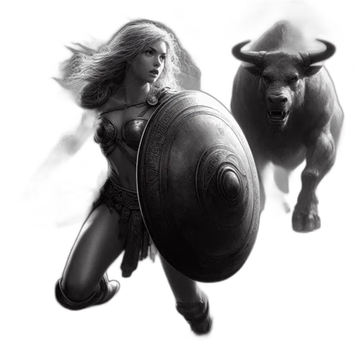 concept art, comic book art, fantasy art, photorealistic transparent PNG cut-out