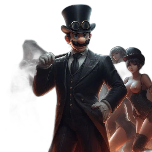 mask, staff, hat, concept art transparent PNG cut-out