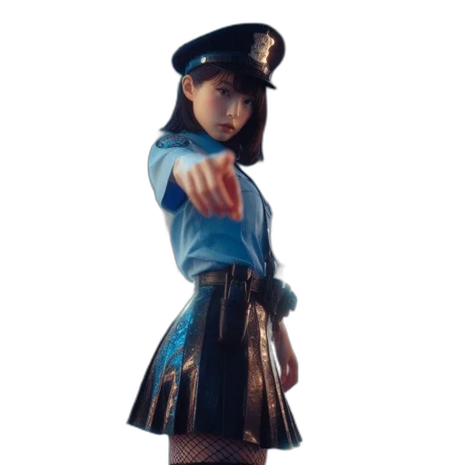 staff, jacket, weapon, hat transparent PNG cut-out