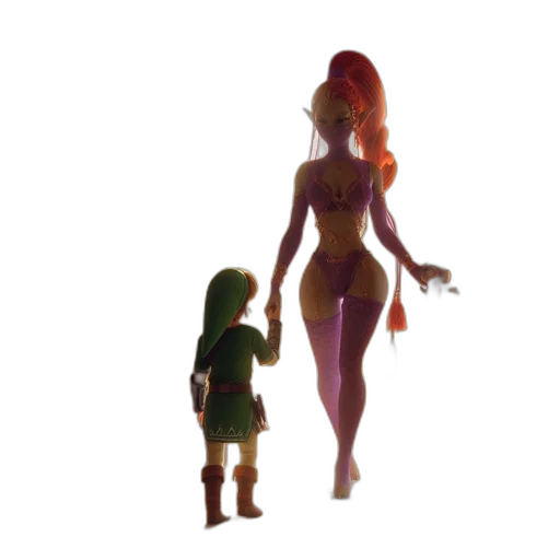 dress, concept art, 3d render, pixel art transparent PNG cut-out