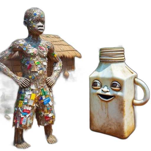bottle, robot, dress, food transparent PNG cut-out