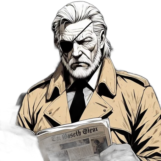 jacket, comic book art, concept art, cartoon transparent PNG cut-out