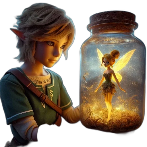 bottle, dress, dragon, fantasy art transparent PNG cut-out