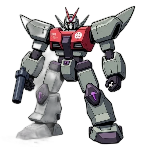 robot, weapon, concept art, 3d render transparent PNG cut-out