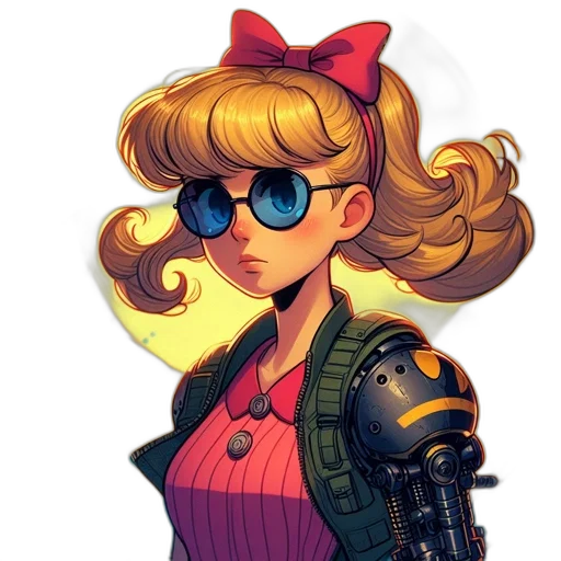 jacket, robot, concept art, cyberpunk transparent PNG cut-out