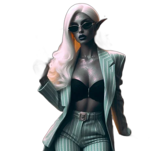 jacket, concept art, cyberpunk, comic book art transparent PNG cut-out