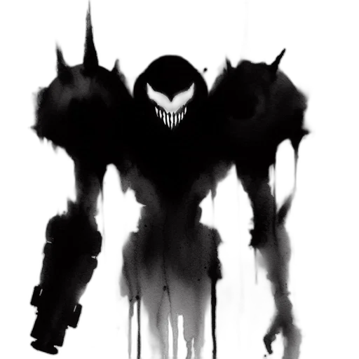 robot, mask, creature, weapon transparent PNG cut-out