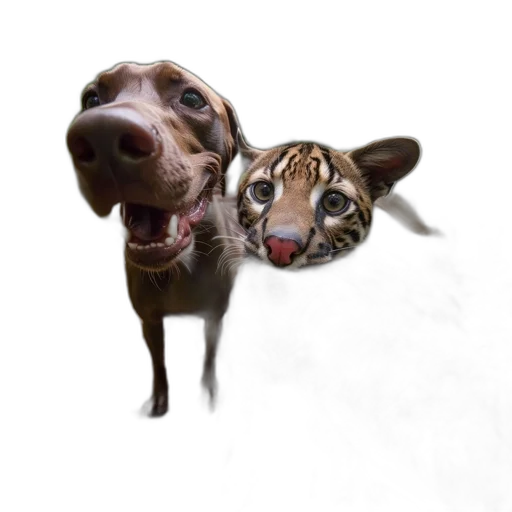 animal, creature, photorealistic, oil painting transparent PNG cut-out