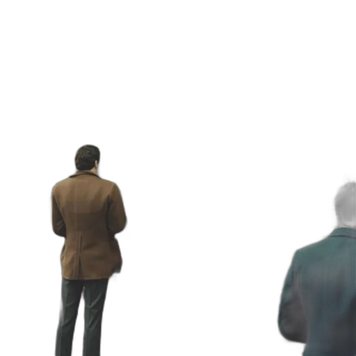 jacket, staff, robot, face transparent PNG cut-out