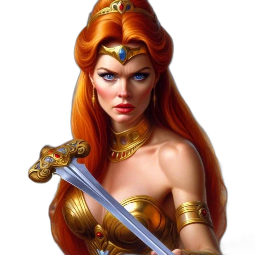 jewelry, sword, staff, crown transparent PNG cut-out