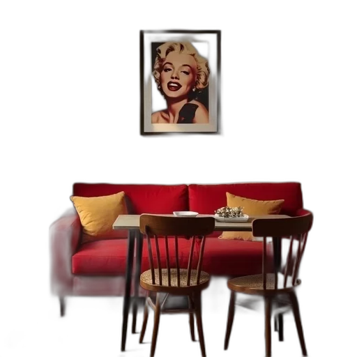 furniture, photorealistic, 3d render, concept art transparent PNG cut-out