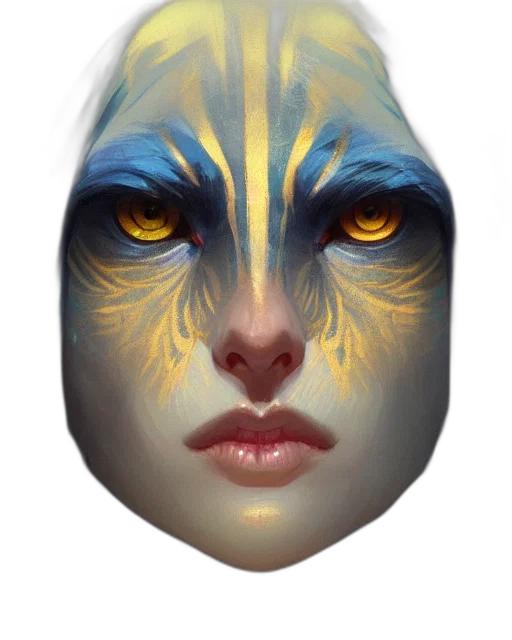 mask, face, creature, jewelry transparent PNG cut-out