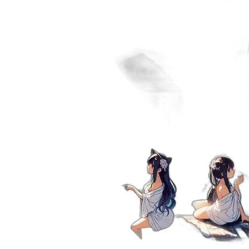 dress, mask, creature, hair transparent PNG cut-out
