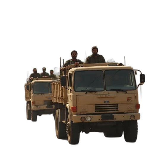 weapon, army, trucks, carry transparent PNG cut-out