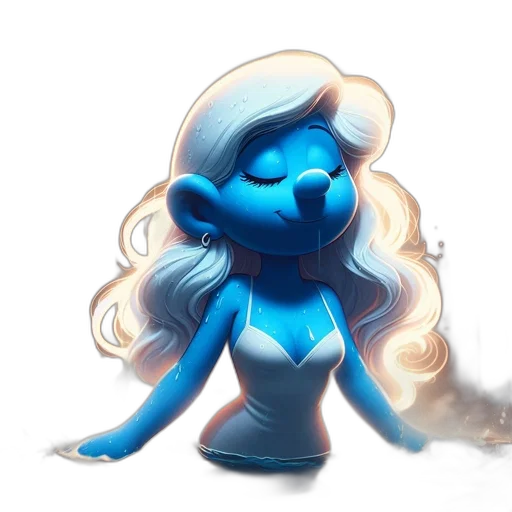 creature, dress, staff, robot transparent PNG cut-out