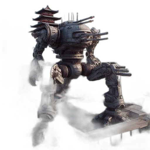 robot, weapon, dragon, creature transparent PNG cut-out