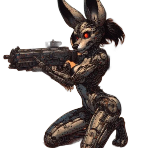weapon, animal, robot, concept art transparent PNG cut-out