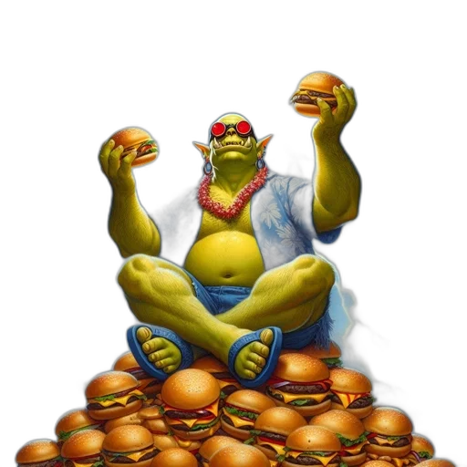 food, concept art, 3d render, comic book art transparent PNG cut-out