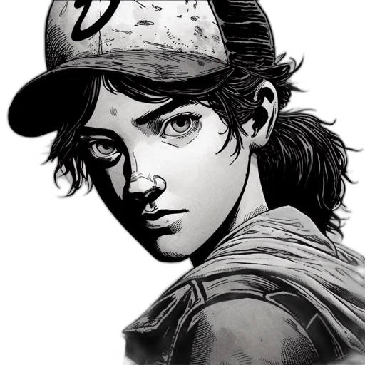 hat, face, comic book art, cartoon transparent PNG cut-out