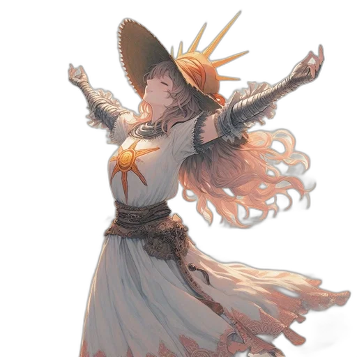 staff, dress, concept art, fantasy art transparent PNG cut-out