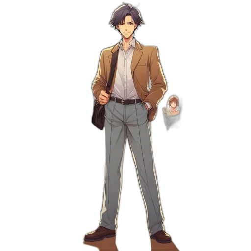 staff, jacket, hat, concept art transparent PNG cut-out