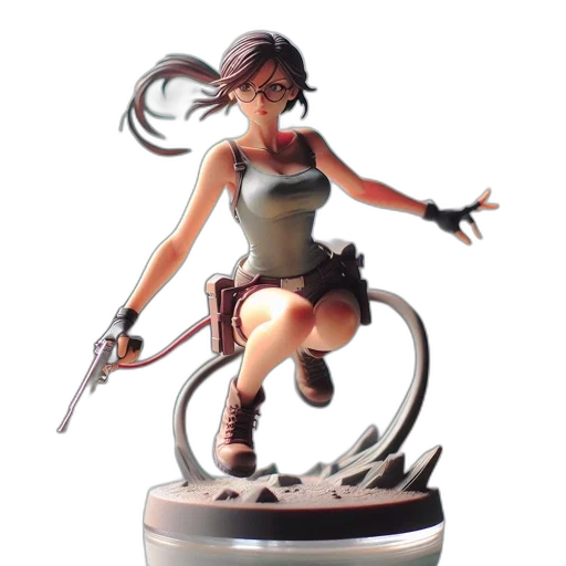 concept art, 3d render, fantasy art, female transparent PNG cut-out