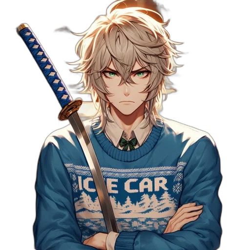 staff, sword, weapon, anime transparent PNG cut-out