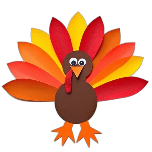 easy, turkey, crafts, kids transparent PNG cut-out