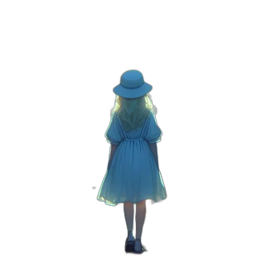dress, hat, umbrella, jacket transparent PNG cut-out