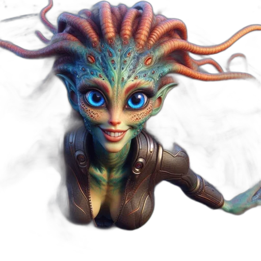 creature, staff, concept art, fantasy art transparent PNG cut-out