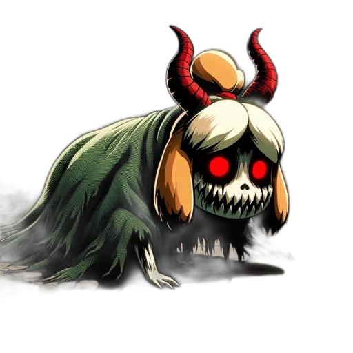 creature, animal, mask, staff transparent PNG cut-out