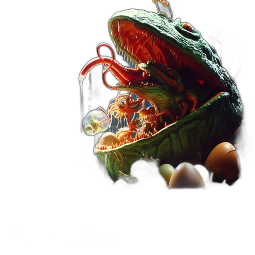 dragon, food, creature, mask transparent PNG cut-out