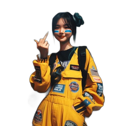jacket, face, dress, robot transparent PNG cut-out