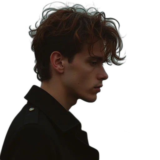 jacket, hair, face, crown transparent PNG cut-out
