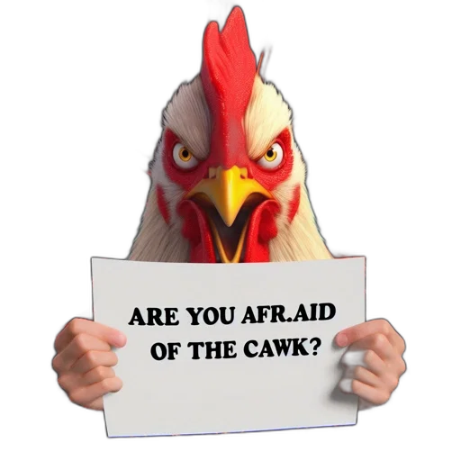 animal, creature, fierce-looking, rooster transparent PNG cut-out