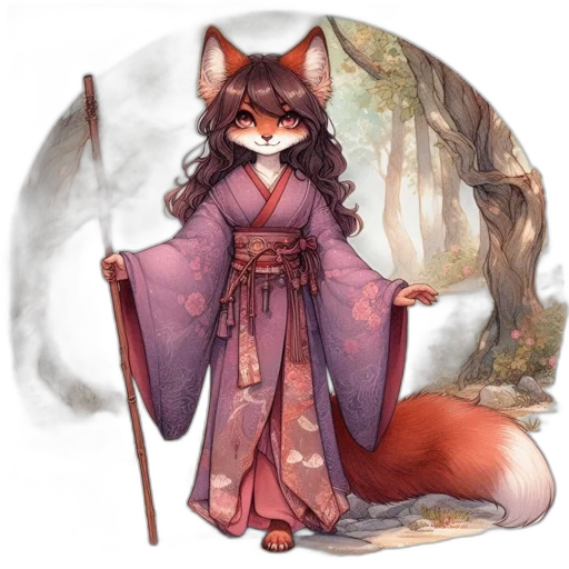 staff, fantasy art, concept art, watercolor transparent PNG cut-out