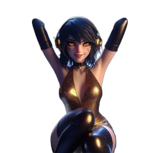 dress, robot, weapon, concept art transparent PNG cut-out